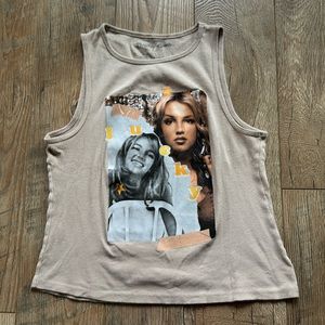 ✨Sk8r boi✨ Britney Spears | Y2K LUCKY Junior Tank Size L